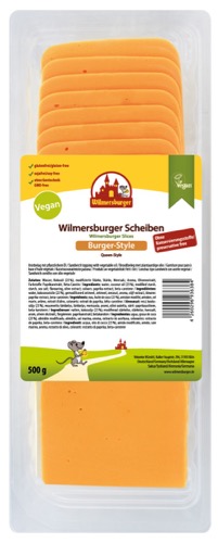 Wilmersburger tranches cheddar 500g